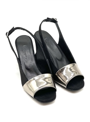 Platinum Black - High Heel - Evening Shoes - Dilipapuç