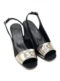 Platinum Black - High Heel - Evening Shoes