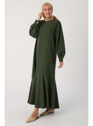 ALLDAY Green Modest Dress