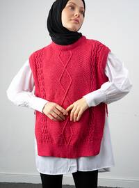 Unlined - Fuchsia - Knit Sweater