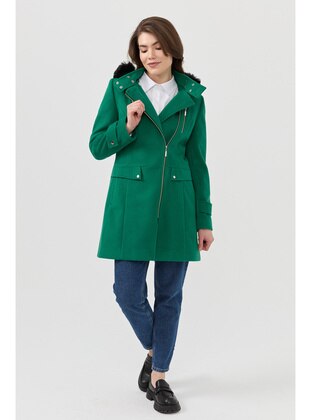 Green - Coat - Nihan
