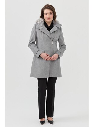 Grey - Coat - Nihan