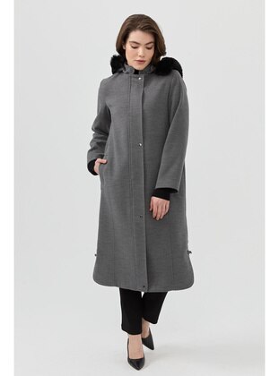 Grey - Coat - Nihan