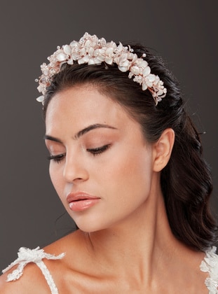 Copper color - White - Multi Color - Bridal & Henna Accessories - SİMAY AKSESUAR