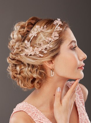 Powder Pink - Bridal & Henna Accessories - SİMAY AKSESUAR
