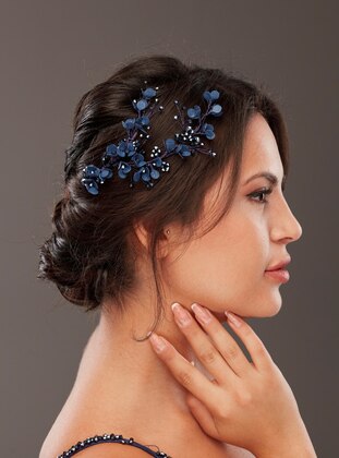 Navy Blue - Bridal & Henna Accessories - SİMAY AKSESUAR