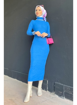 Saxe Blue - Knit Dresses - Liz Butik
