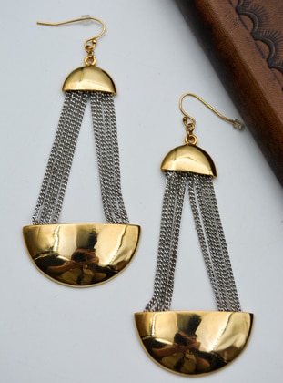 Golden color - Earring - Stoneage