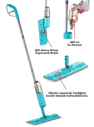 360 Degree Rotatable Spray Mop Mop Set | Microfiber Spray Mop Cleaning Set
