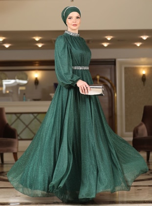 Emerald - Fully Lined -  - Modest Evening Dress - Ahunisa