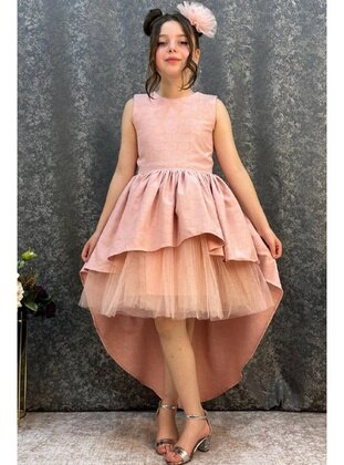 Pink - Girls` Evening Dress - Riccotarz
