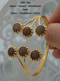 Bracelet Plaqué Or Pierres - Or