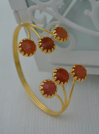 Bracelet Plaqué Or Orange