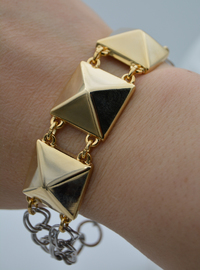 Bracelet Géométrique Doré