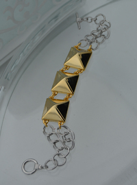 Bracelet Géométrique Doré