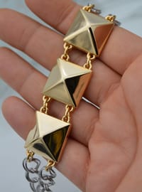 Bracelet Géométrique Doré