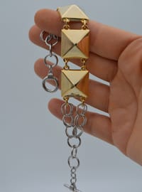 Bracelet Géométrique Doré