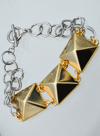 Bracelet Géométrique Doré