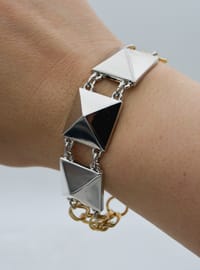 Geometrisches Silber Armband