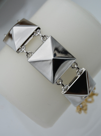 Geometrisches Silber Armband