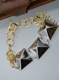 Geometrisches Silber Armband