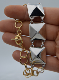 Geometrisches Silber Armband