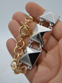 Geometrisches Silber Armband