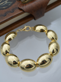 Bracelet Doré Ovale