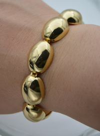 Bracelet Doré Ovale