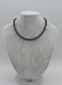 Bracelet/Collier Perles & Cristal - Violet