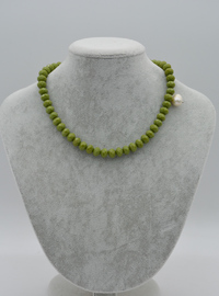 Bracelet/Collier Perles Vertes Vert