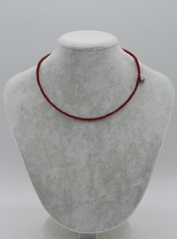 Bracelet/Collier Cristal & Perle - Bordeaux