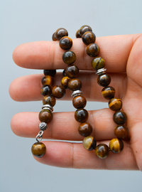 Tiger's Eye Prayer Beads Multi Color