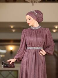 Dusty Rose - Fully Lined - - Modest Evening Dress