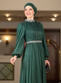 Emerald - Fully Lined - - Modest Evening Dress