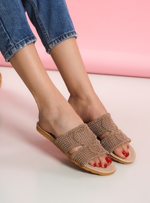 Mink - Sandal - Slippers - Ayakkabı Havuzu