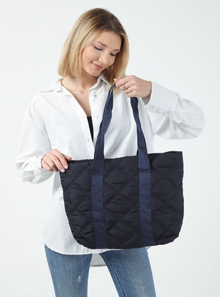 Navy Blue - Satchel - Shoulder Bags - Stilgo