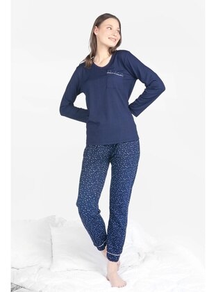 Navy Blue - Pyjama Set - Mirano