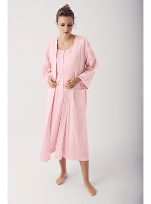 Powder Pink - Nightdress - Artış Collection