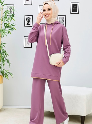 Lilac - Unlined -  - Suit - Tofisa