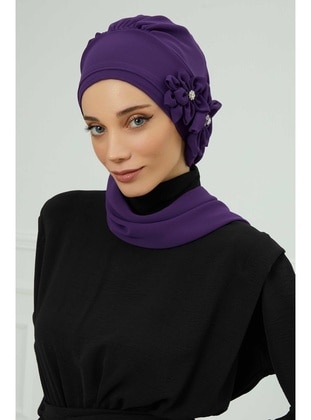 Purple - Instant Scarf - Aisha`s Design