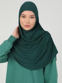 أخضر زمردي - من لون واحد - غطاء صلاة