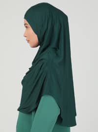 أخضر زمردي - من لون واحد - غطاء صلاة