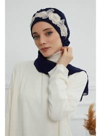 Navy Blue - Instant Scarf