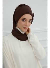 Brown - Instant Scarf