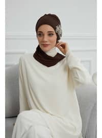 Brown - Instant Scarf