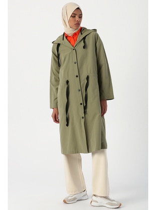 ALLDAY Green Trench Coat
