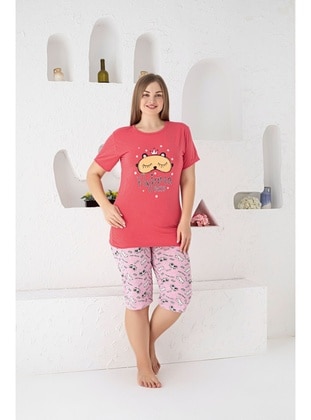 Red - Plus Size Pyjamas - Maymara