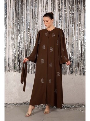 Brown - Abaya - Melike Tatar