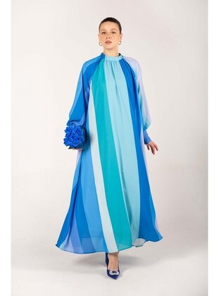 Blue - Modest Dress - Melike Tatar